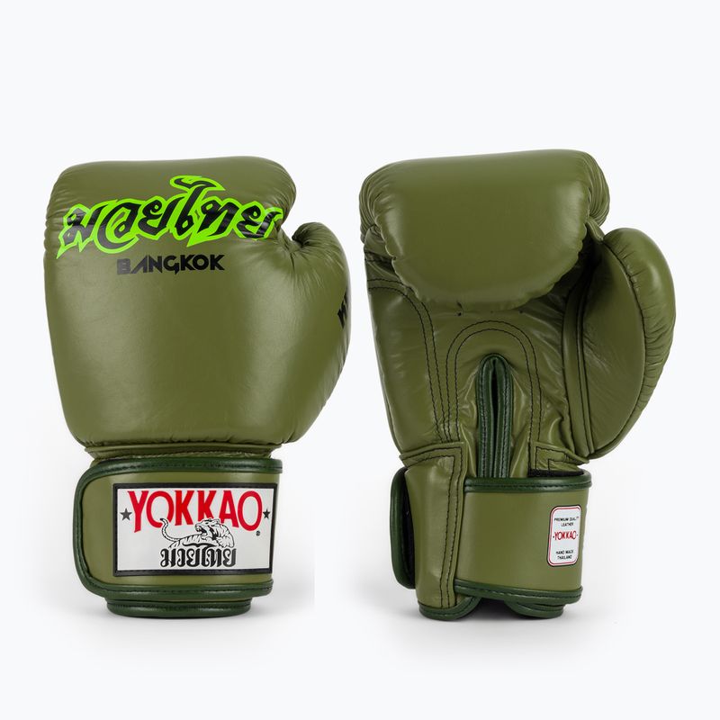 Boxing gloves YOKKAO Late Show Boxing olive