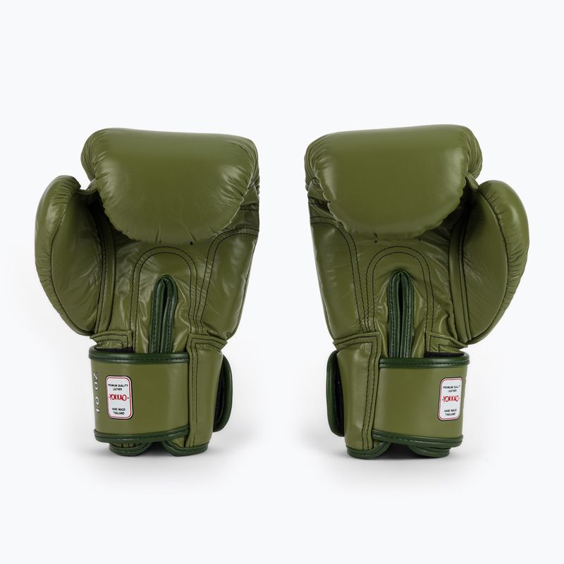 Boxing gloves YOKKAO Late Show Boxing olive 3