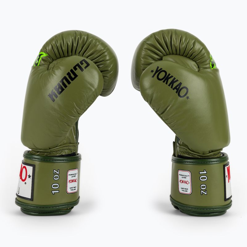 Boxing gloves YOKKAO Late Show Boxing olive 4