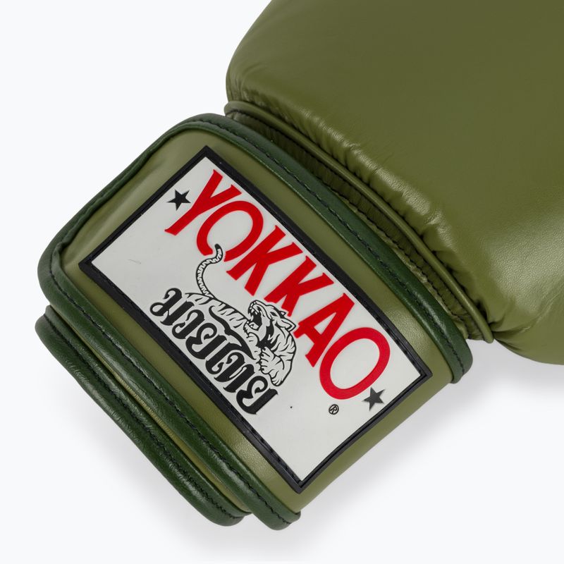 Boxing gloves YOKKAO Late Show Boxing olive 6