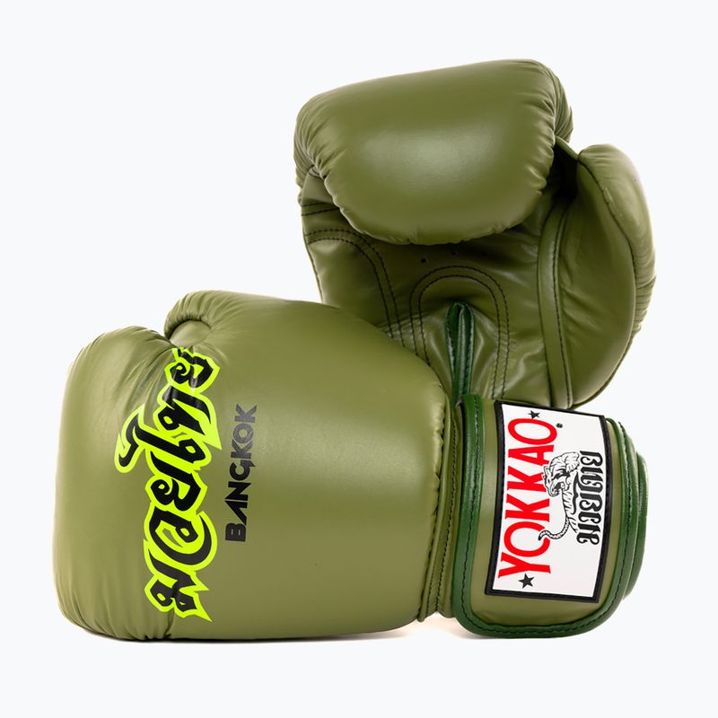 Boxing gloves YOKKAO Late Show Boxing olive