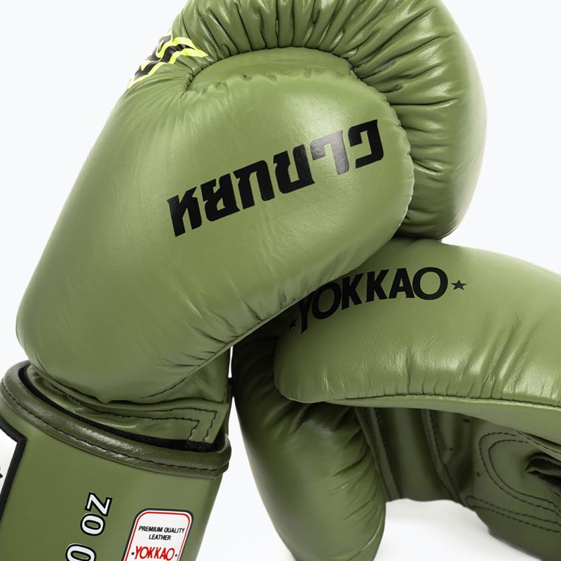 Boxing gloves YOKKAO Late Show Boxing olive 3