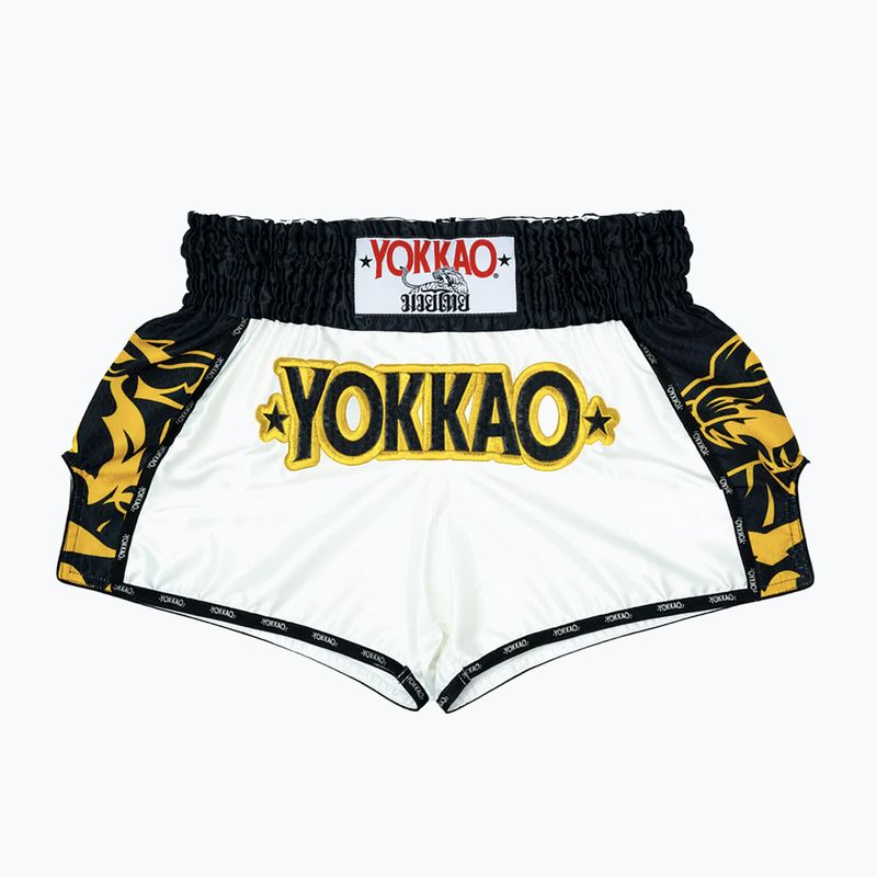 Men's training shorts YOKKAO Original Muay Thai white