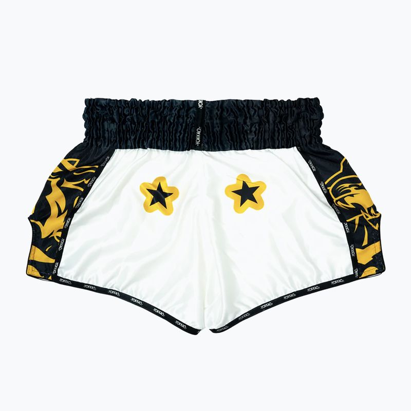 Men's training shorts YOKKAO Original Muay Thai white 2