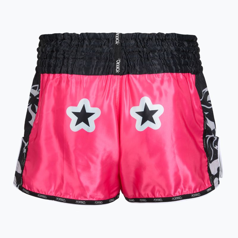 Men's training shorts YOKKAO Original Muay Thai magenta 2