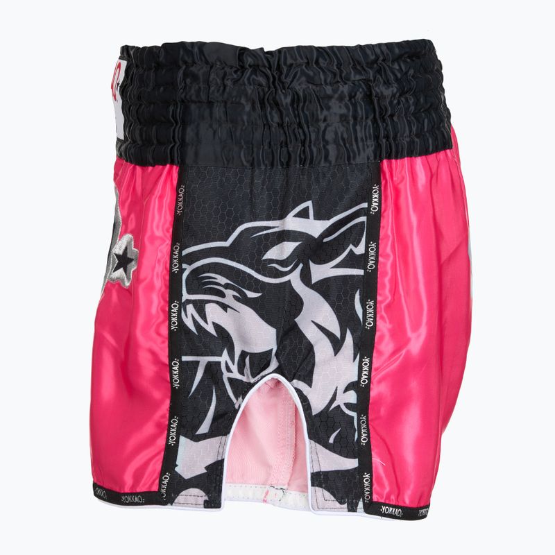 Men's training shorts YOKKAO Original Muay Thai magenta 3