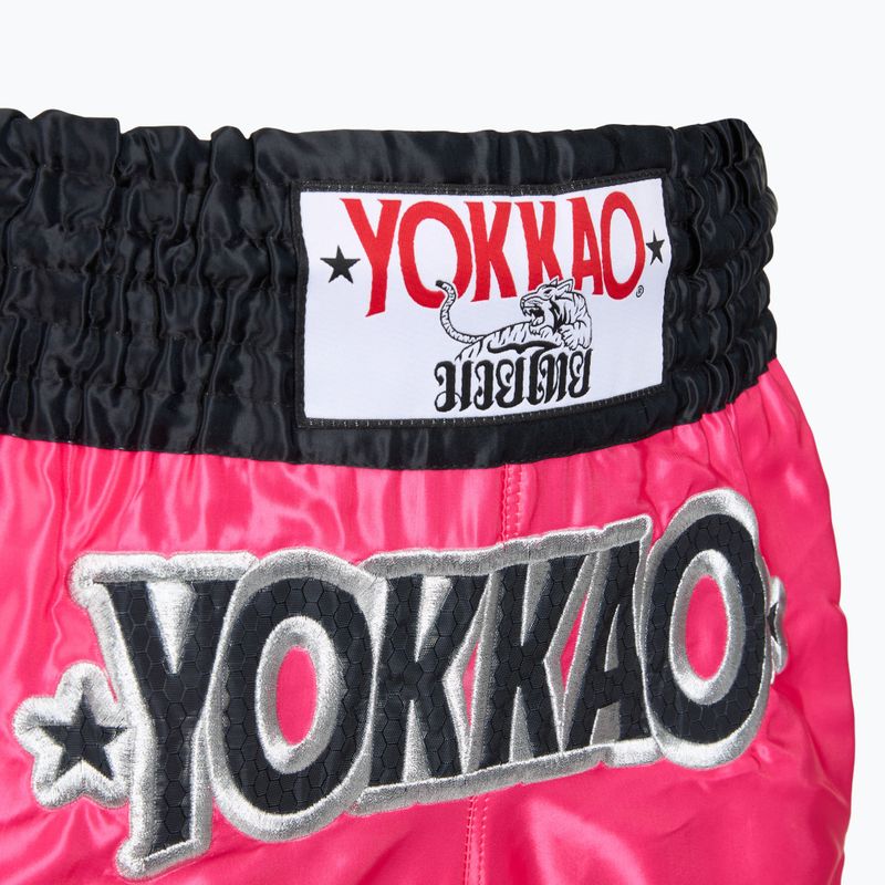 Men's training shorts YOKKAO Original Muay Thai magenta 4