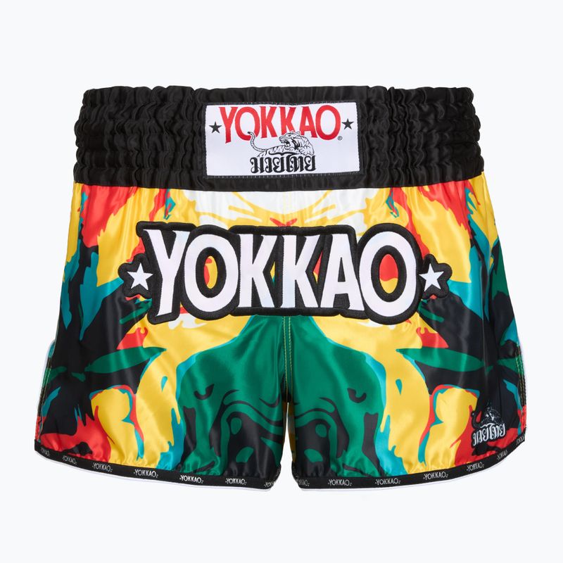 Men's training shorts YOKKAO Sunday Trip Muay Thai gold