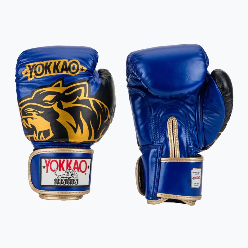 Boxing gloves YOKKAO Original Boxing Gloves electric blue