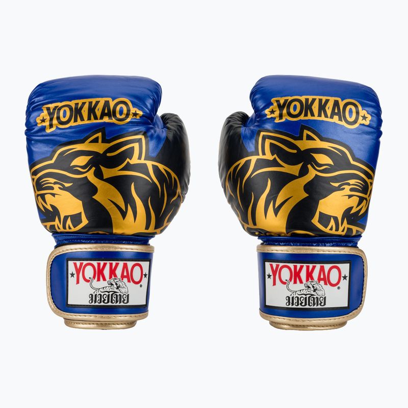Boxing gloves YOKKAO Original Boxing Gloves electric blue 2