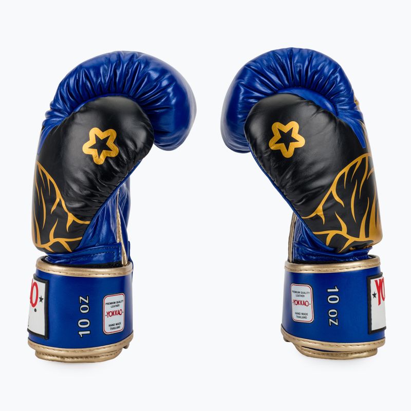 Boxing gloves YOKKAO Original Boxing Gloves electric blue 4