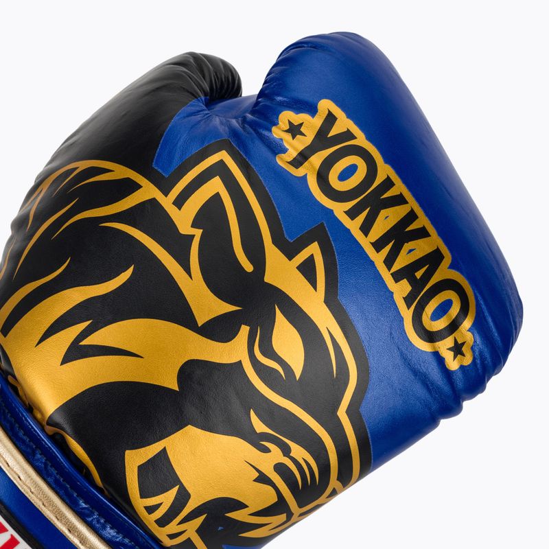 Boxing gloves YOKKAO Original Boxing Gloves electric blue 5