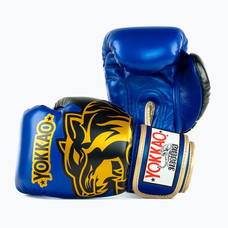 Boxing gloves YOKKAO Original Boxing Gloves electric blue 2