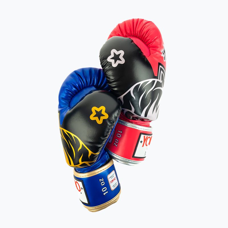 Boxing gloves YOKKAO Original Boxing Gloves electric blue 4