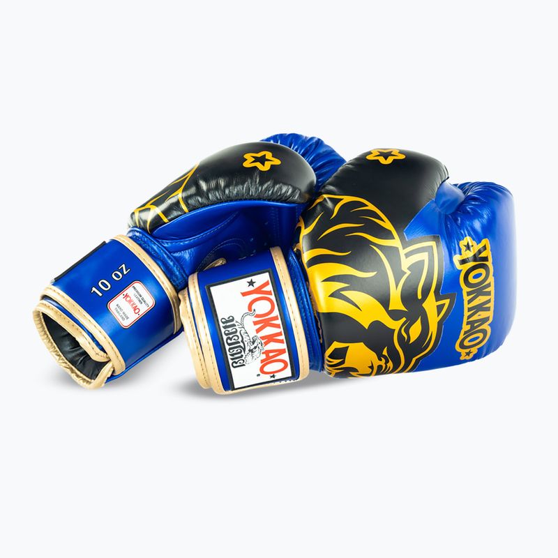 Boxing gloves YOKKAO Original Boxing Gloves electric blue 5
