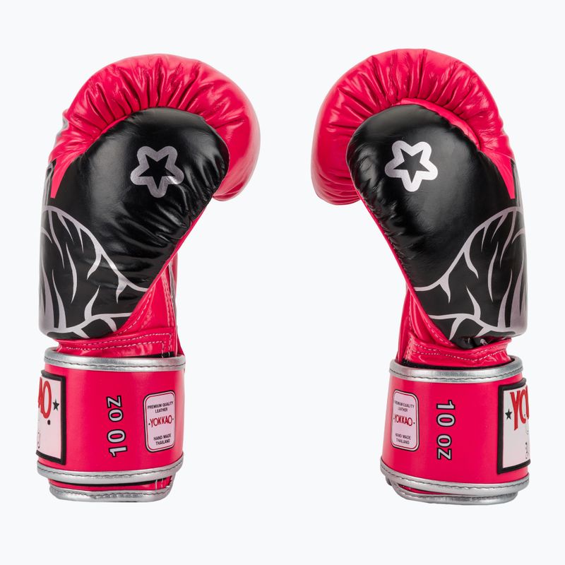 Boxing gloves YOKKAO Original Boxing Gloves fuchsia 4