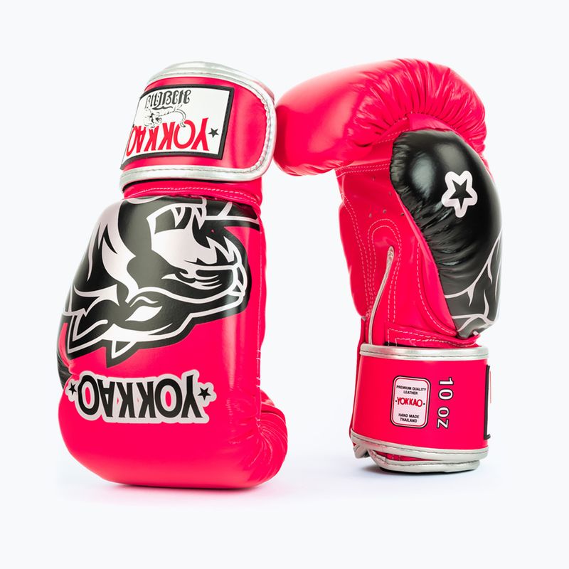 Boxing gloves YOKKAO Original Boxing Gloves fuchsia 2
