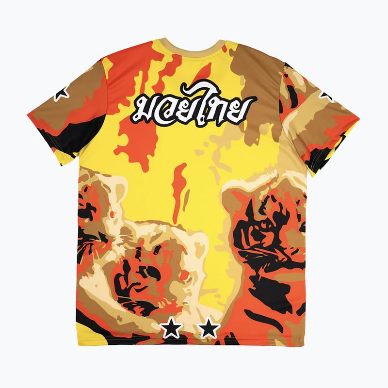 Men's training T-shirt YOKKAO Tiger Family Muay Thai Workout Tee gold 2