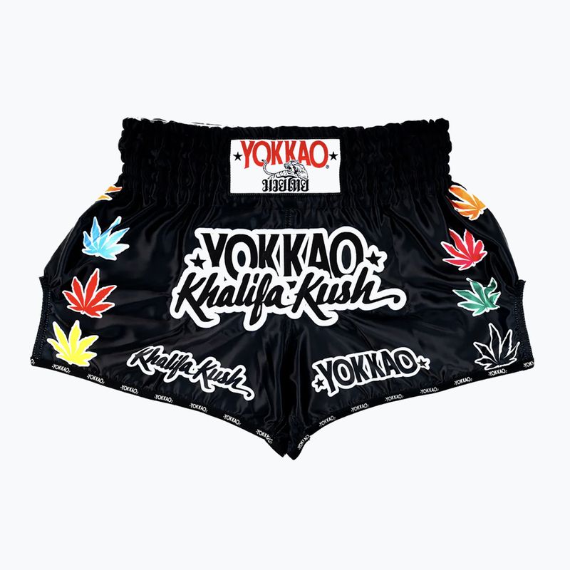 Men's training shorts YOKKAO Khalifa Kush Muay Thai black