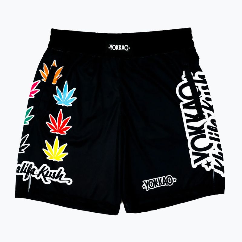 Men's training shorts YOKKAO Khalifa Kush Workout black