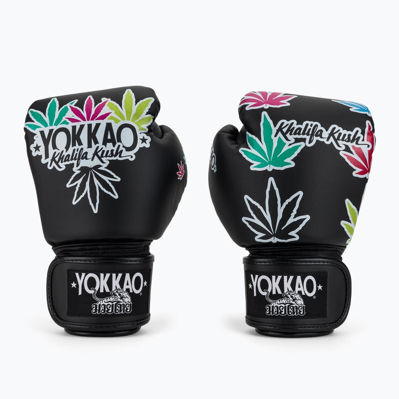Boxing gloves YOKKAO Khalifa Kush Boxing black 2