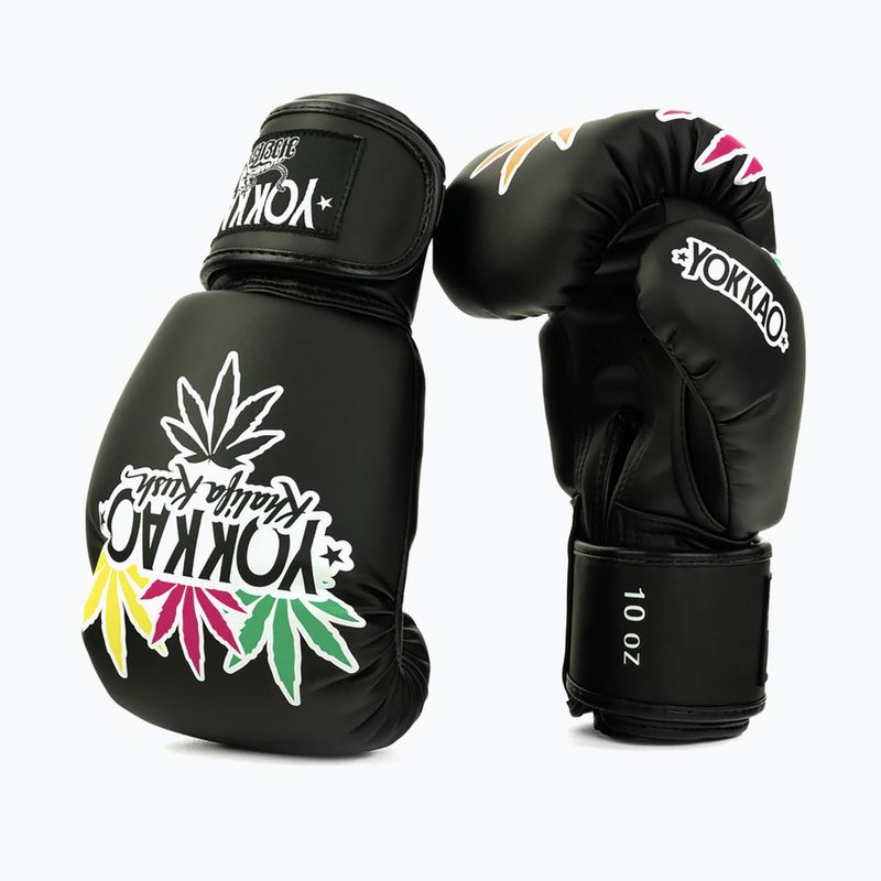 Boxing gloves YOKKAO Khalifa Kush Boxing black 2