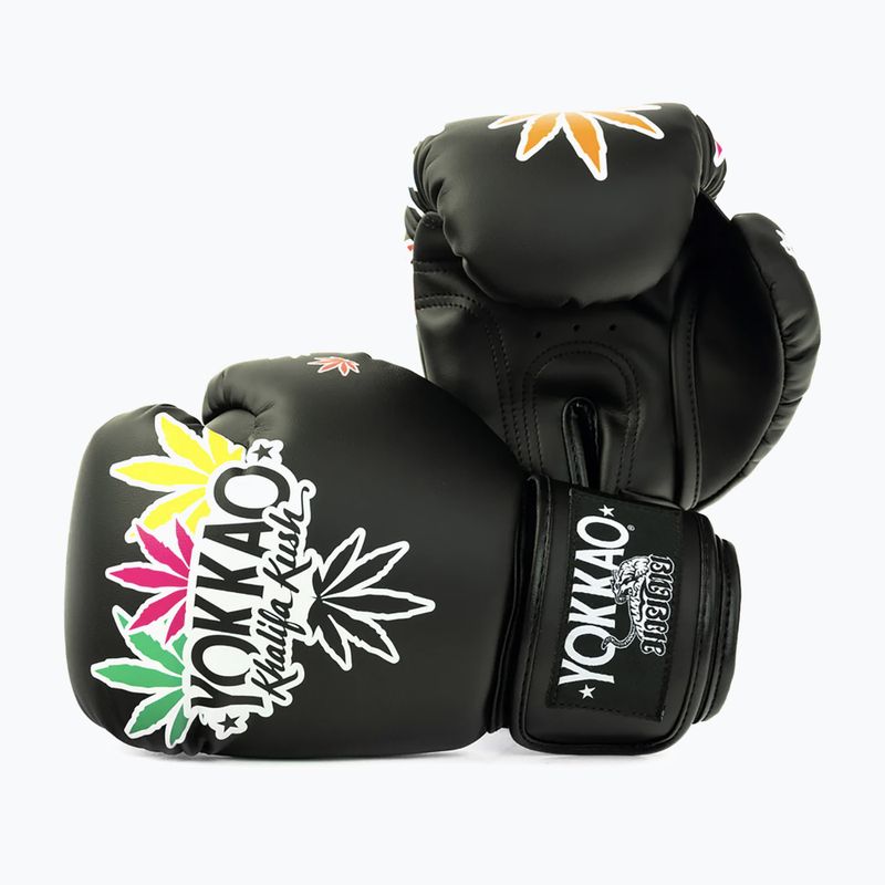 Boxing gloves YOKKAO Khalifa Kush Boxing black 3