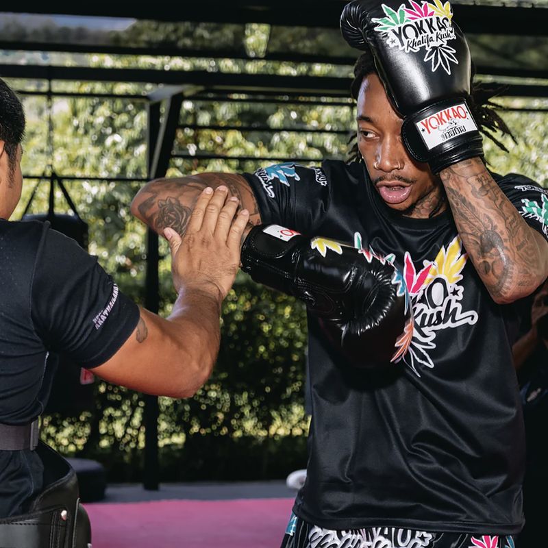 Boxing gloves YOKKAO Khalifa Kush Boxing black 8
