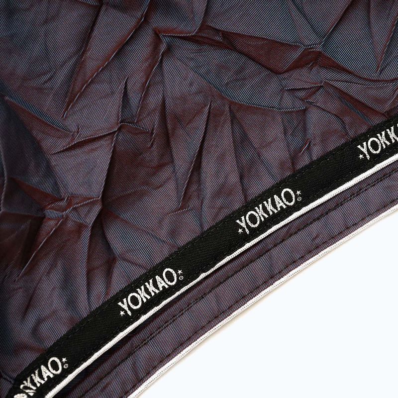 Men's training shorts YOKKAO Lunar Muay Thai iridescent blue grey 11