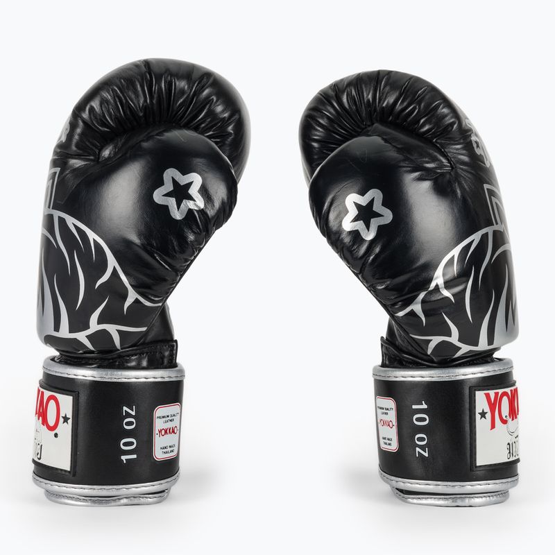 Boxing gloves YOKKAO Original Boxing Gloves absolute black 4