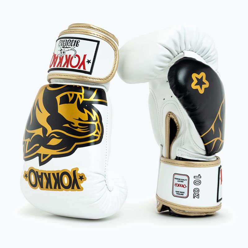 Boxing gloves YOKKAO Original Boxing Gloves absolute white 2
