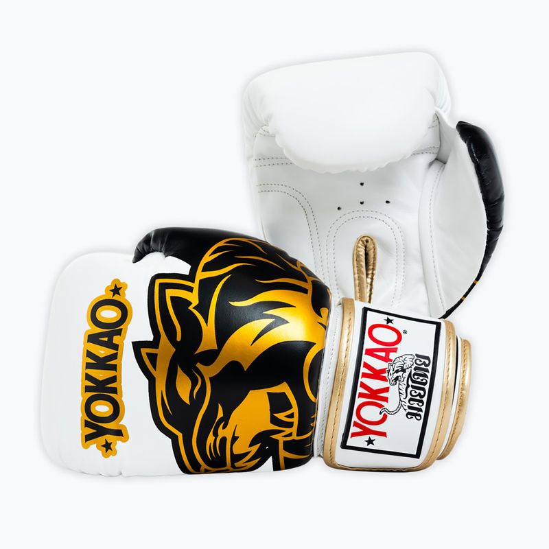 Boxing gloves YOKKAO Original Boxing Gloves absolute white 4