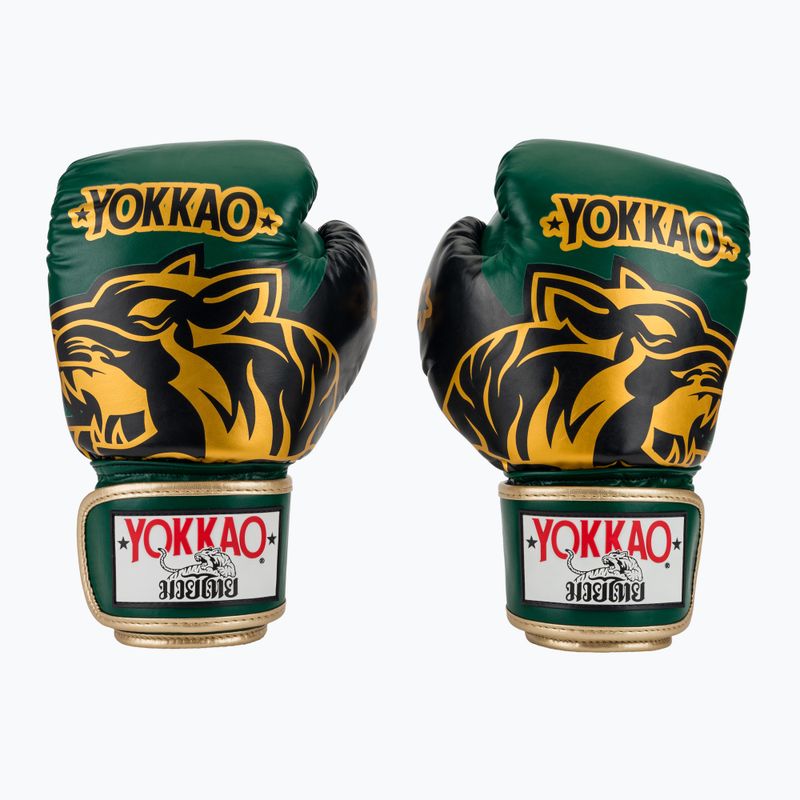 Boxing gloves YOKKAO Original Boxing Gloves forest green 2