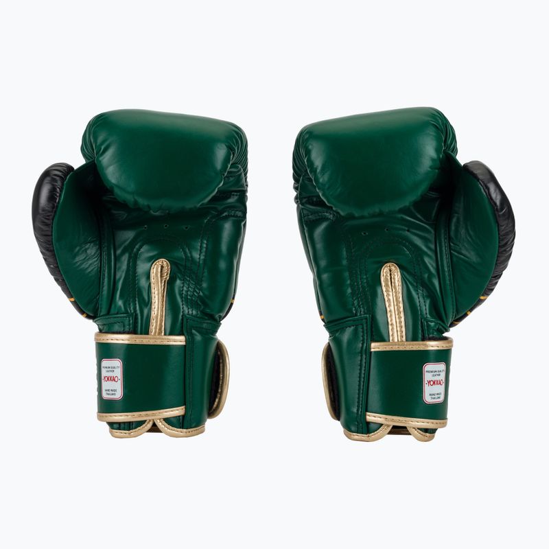 Boxing gloves YOKKAO Original Boxing Gloves forest green 3