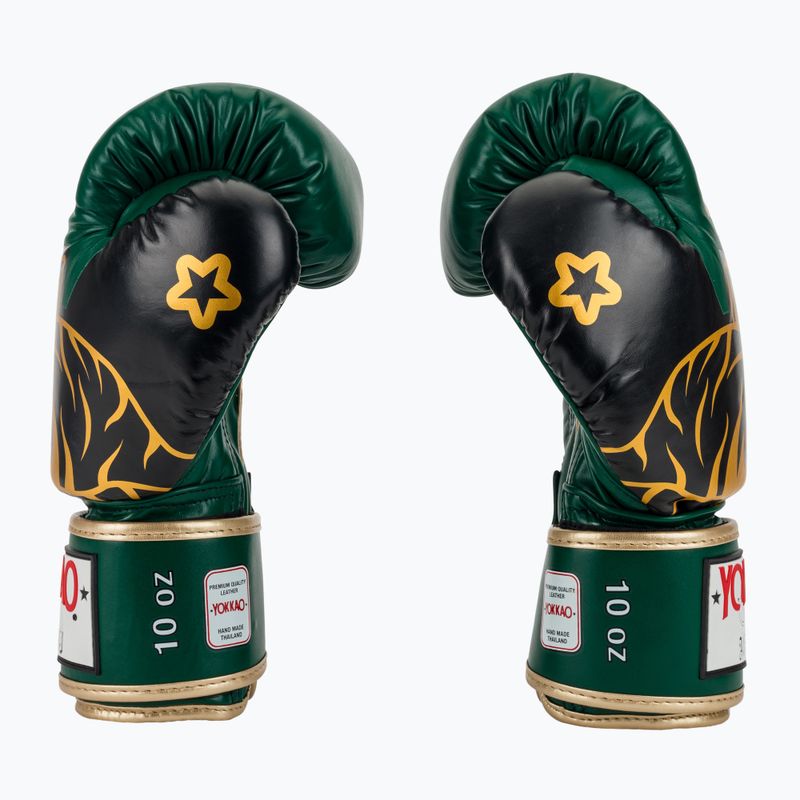 Boxing gloves YOKKAO Original Boxing Gloves forest green 4