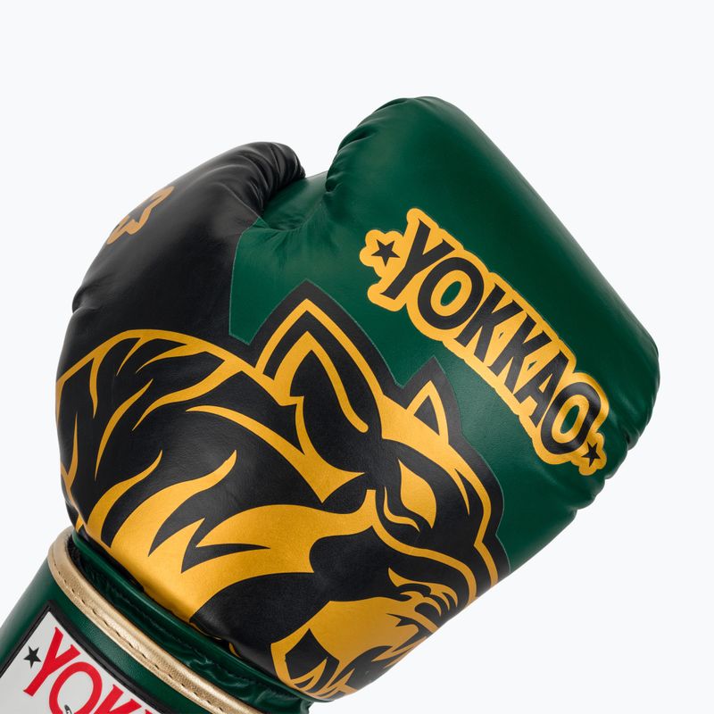 Boxing gloves YOKKAO Original Boxing Gloves forest green 5