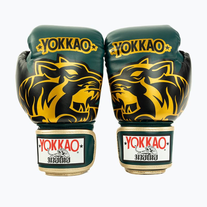 Boxing gloves YOKKAO Original Boxing Gloves forest green 2