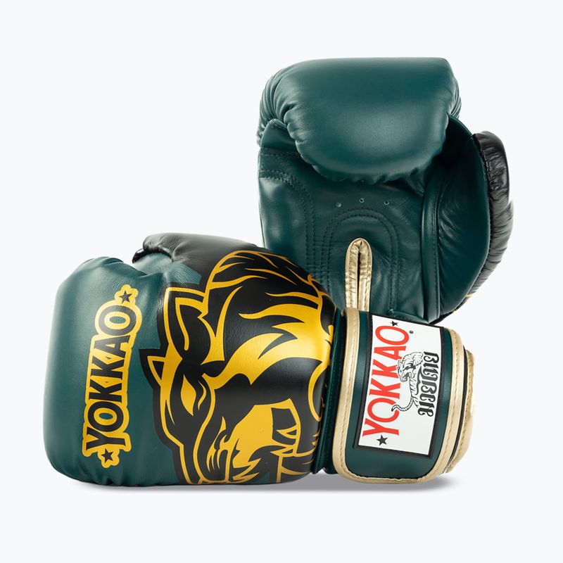 Boxing gloves YOKKAO Original Boxing Gloves forest green 5