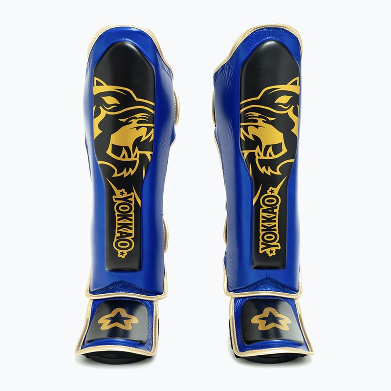 Shin and foot guards YOKKAO Original electric blue