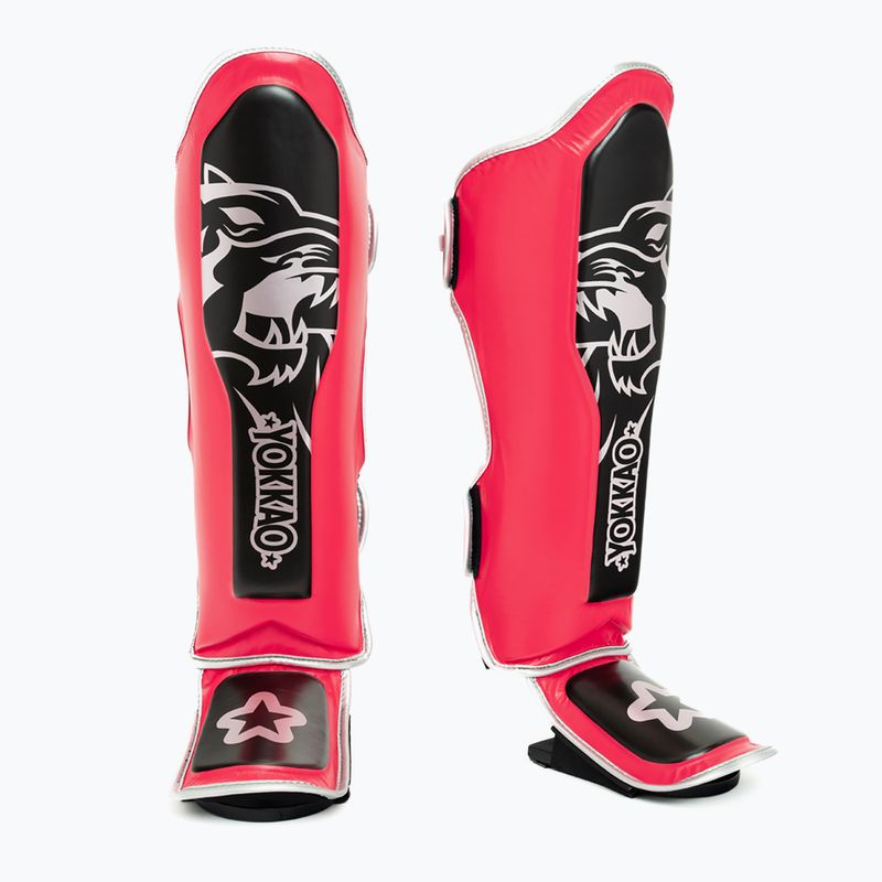Shin and foot guards YOKKAO Original fuchsia 3