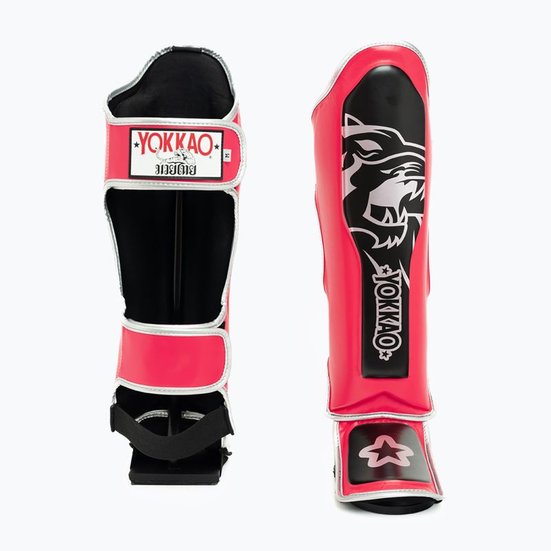 Shin and foot guards YOKKAO Original fuchsia 4