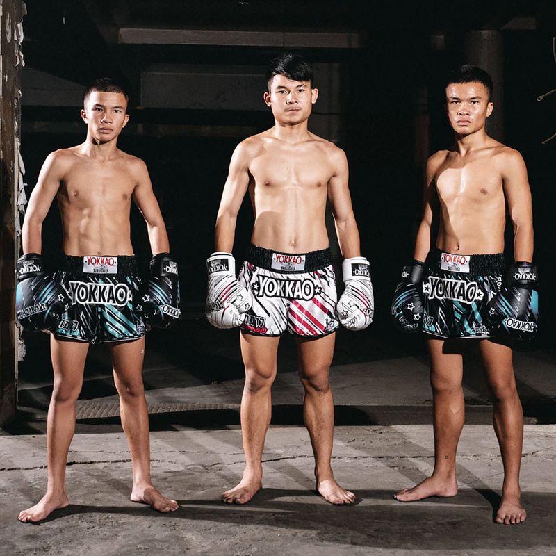 Men's training shorts YOKKAO Power Muay Thai black 6