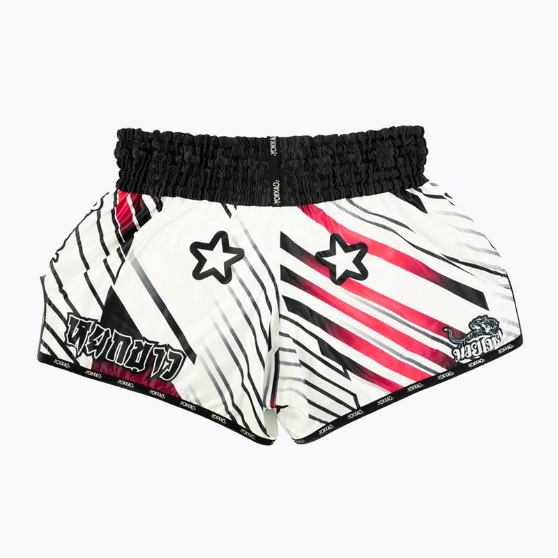 Men's training shorts YOKKAO Power Muay Thai white 2