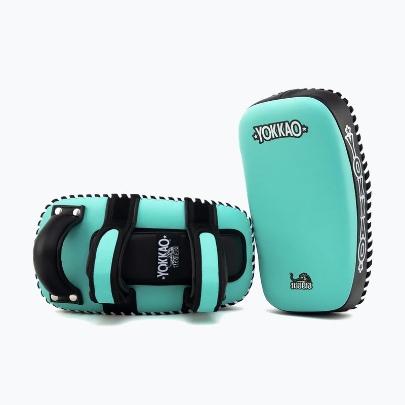Training pads YOKKAO Freestyle Kicking Pads 2 pcs. tiffany/black 2