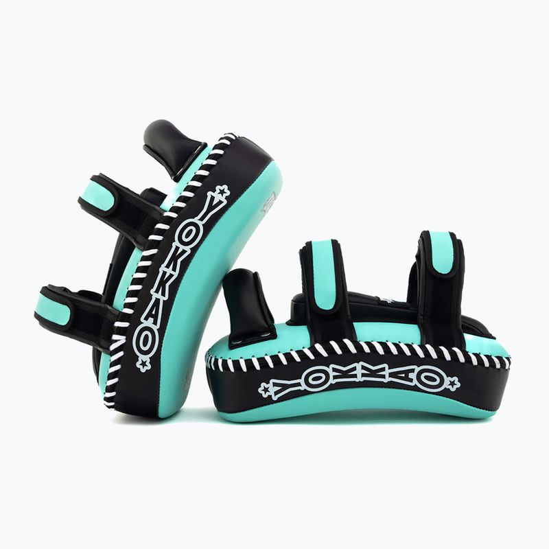 Training pads YOKKAO Freestyle Kicking Pads 2 pcs. tiffany/black 5