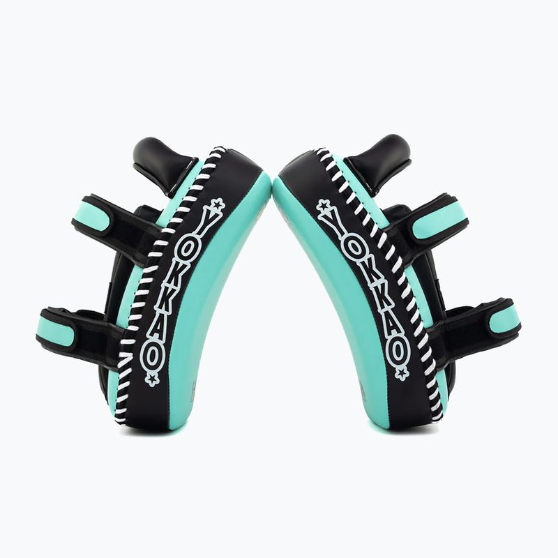Training pads YOKKAO Freestyle Kicking Pads 2 pcs. tiffany/black 6