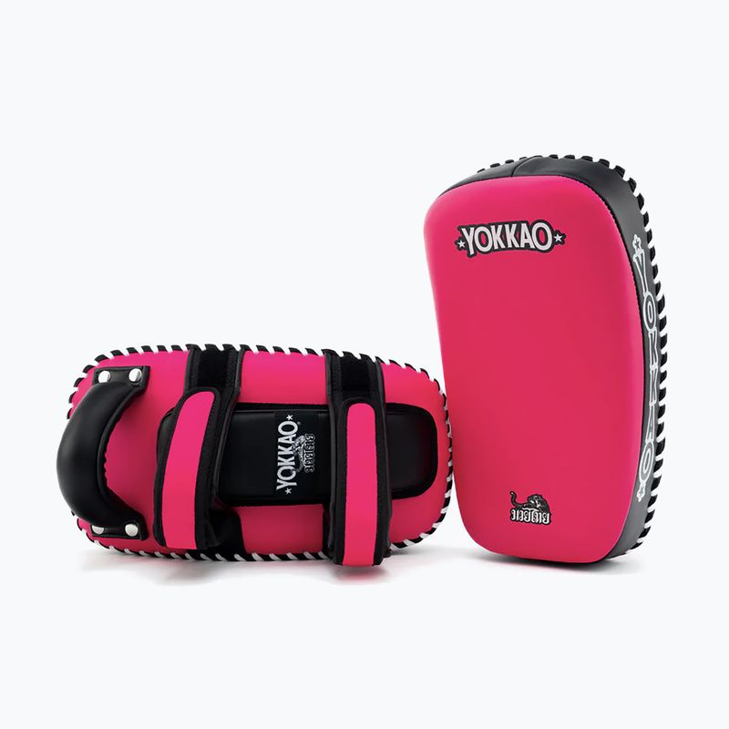Training pads YOKKAO Freestyle Kicking Pads 2 pcs. fuchsia/black 2