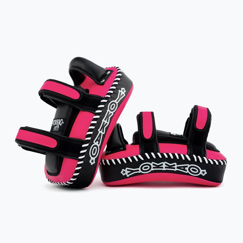 Training pads YOKKAO Freestyle Kicking Pads 2 pcs. fuchsia/black 7