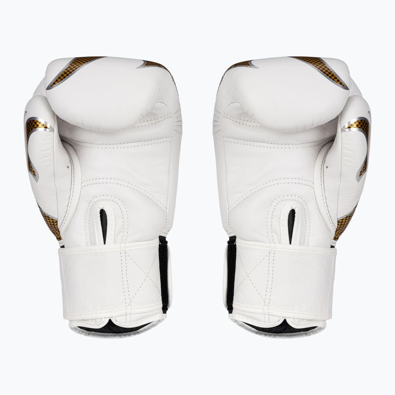 Top King Muay Thai Empower white/gold boxing gloves 2