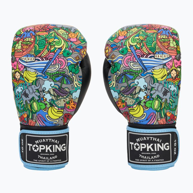 Top King Boxing Culture black TKBGCT-TH-SL-BK boxing gloves 2